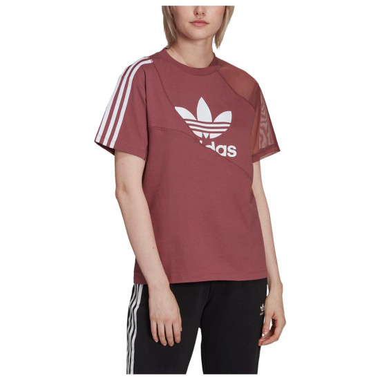 Adidas Γυναικεία κοντομάνικη μπλούζα Adicolor Split Trefoil